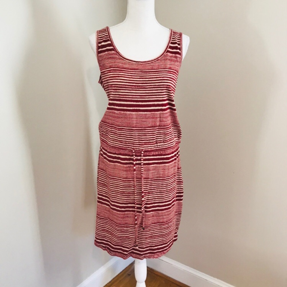 Eddie Bauer Striped Outdoor Dress in Size Large
